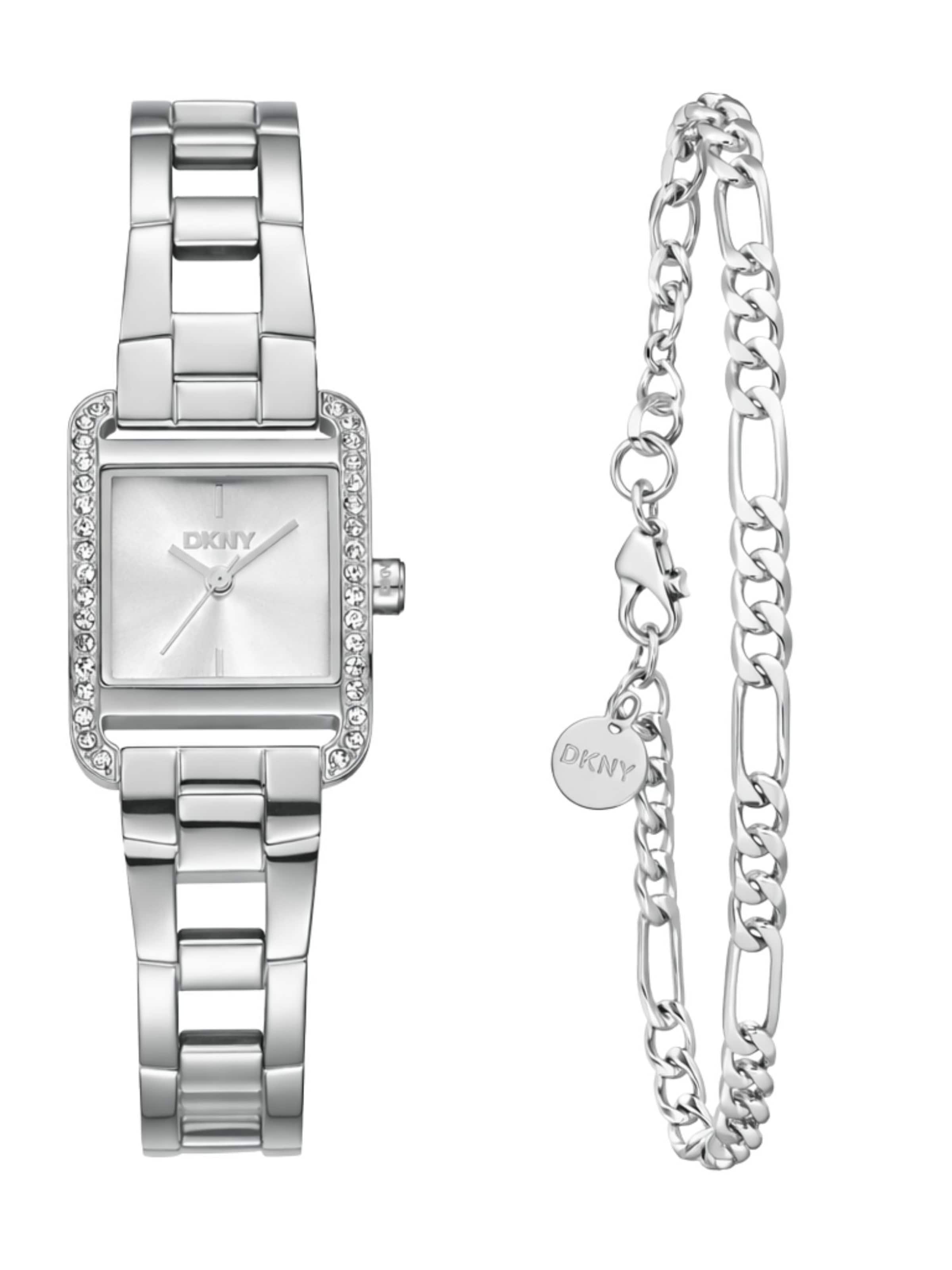 DKNY Analoguhr in Silber: Vorderseite