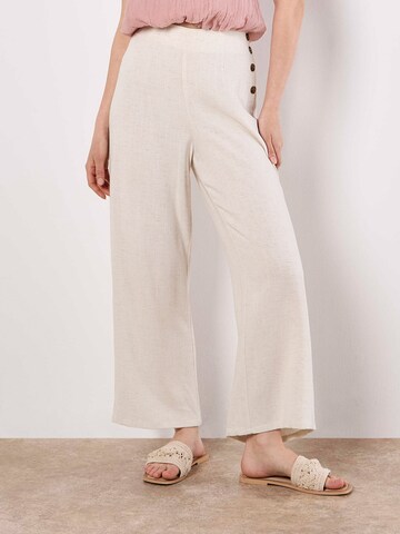 Wide Leg Pantalon ' ' Apricot en beige : devant
