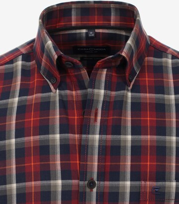 CASAMODA Regular fit Button Up Shirt in Red
