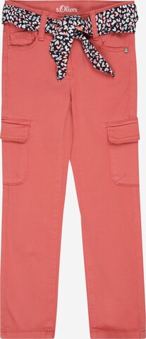 s.Oliver Trousers 'Kathy' in Red: front