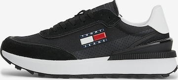 Sneaker low de la Tommy Jeans pe negru: față