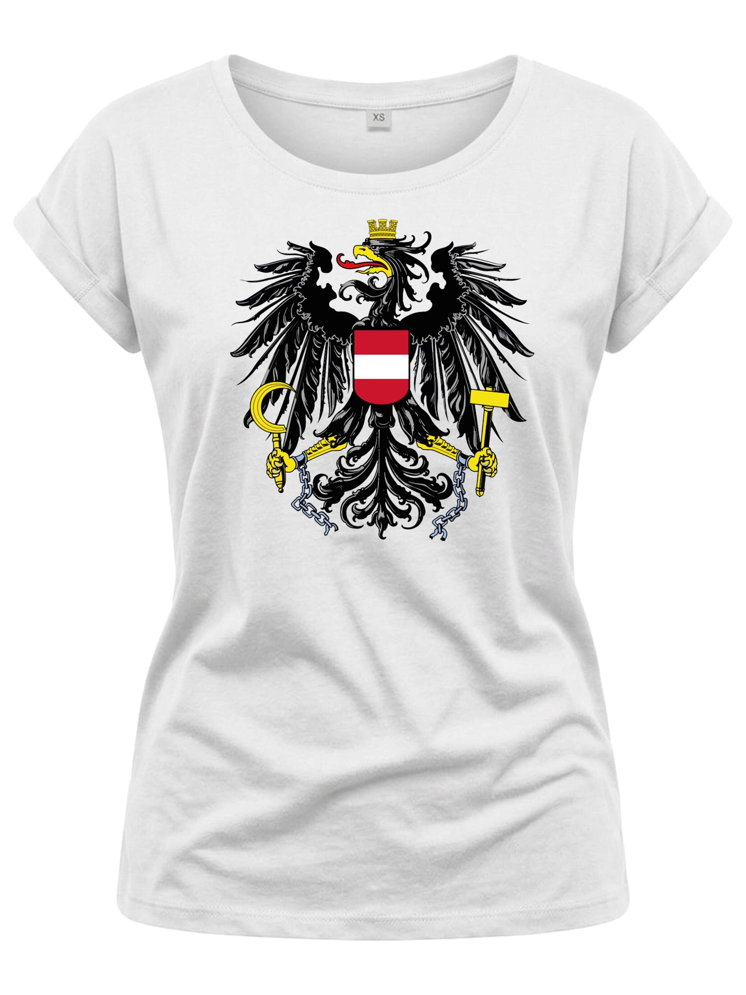 MAKAYA Shirt 'AT-Adler' in White: front