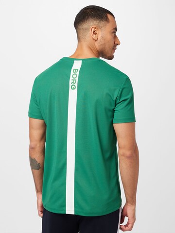 BJÖRN BORG Toiminnallinen paita 'ACE' värissä vihreä