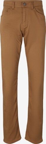 TOM TAILOR Regular Pants 'Josh' in Brown: front