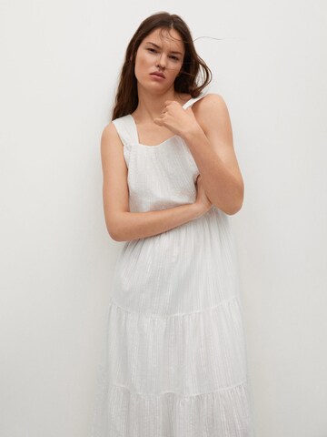MANGO Лятна рокля 'Coquet' в бяло
