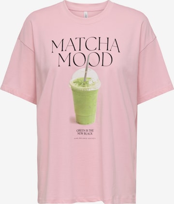 Maglia extra large di ONLY in rosa: frontale