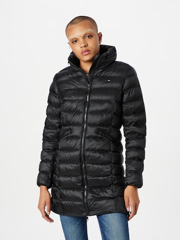 TOMMY HILFIGER Winter Coat in Black: front