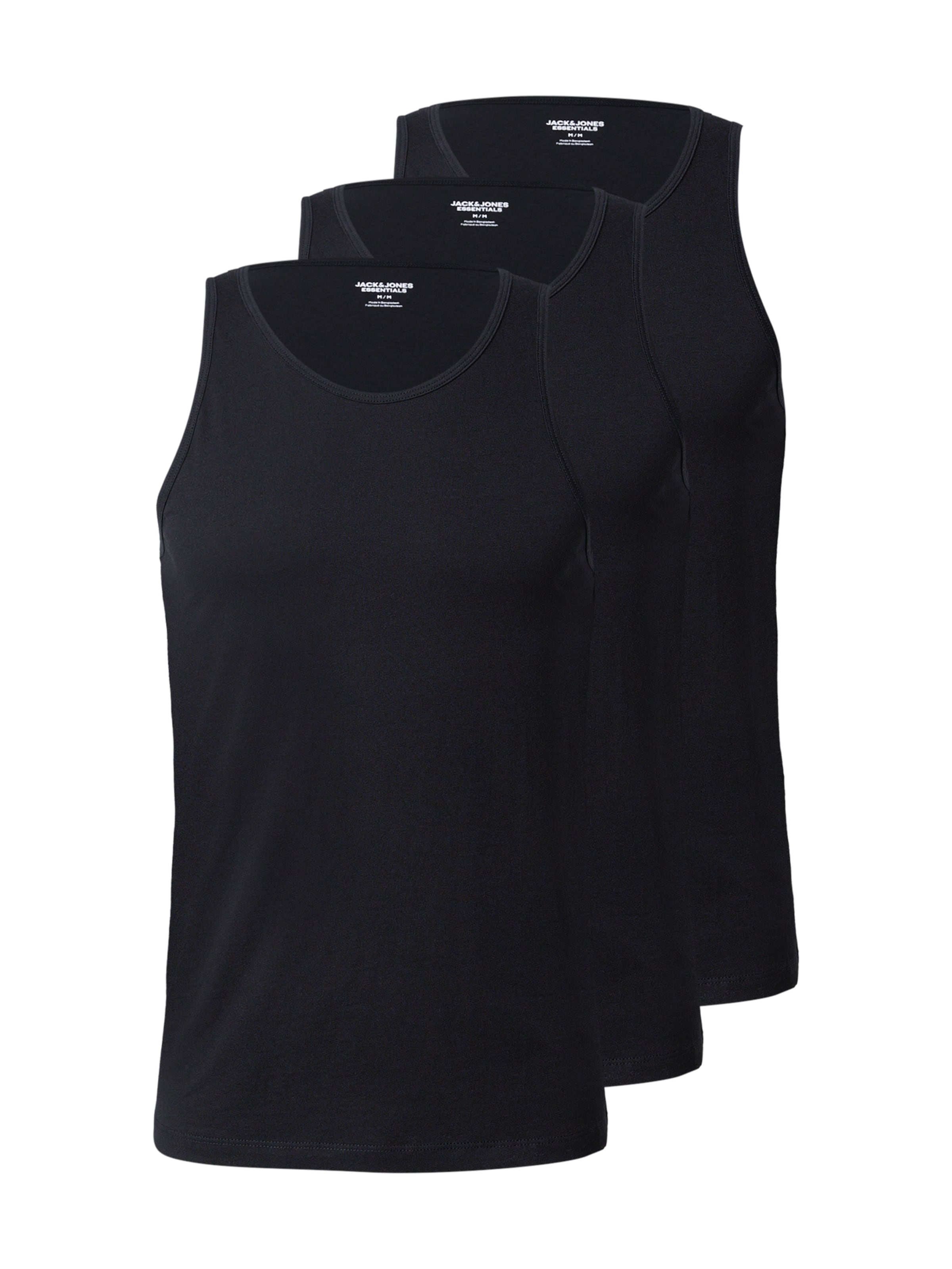 JACK & JONES Tričko - Čierna: predná strana