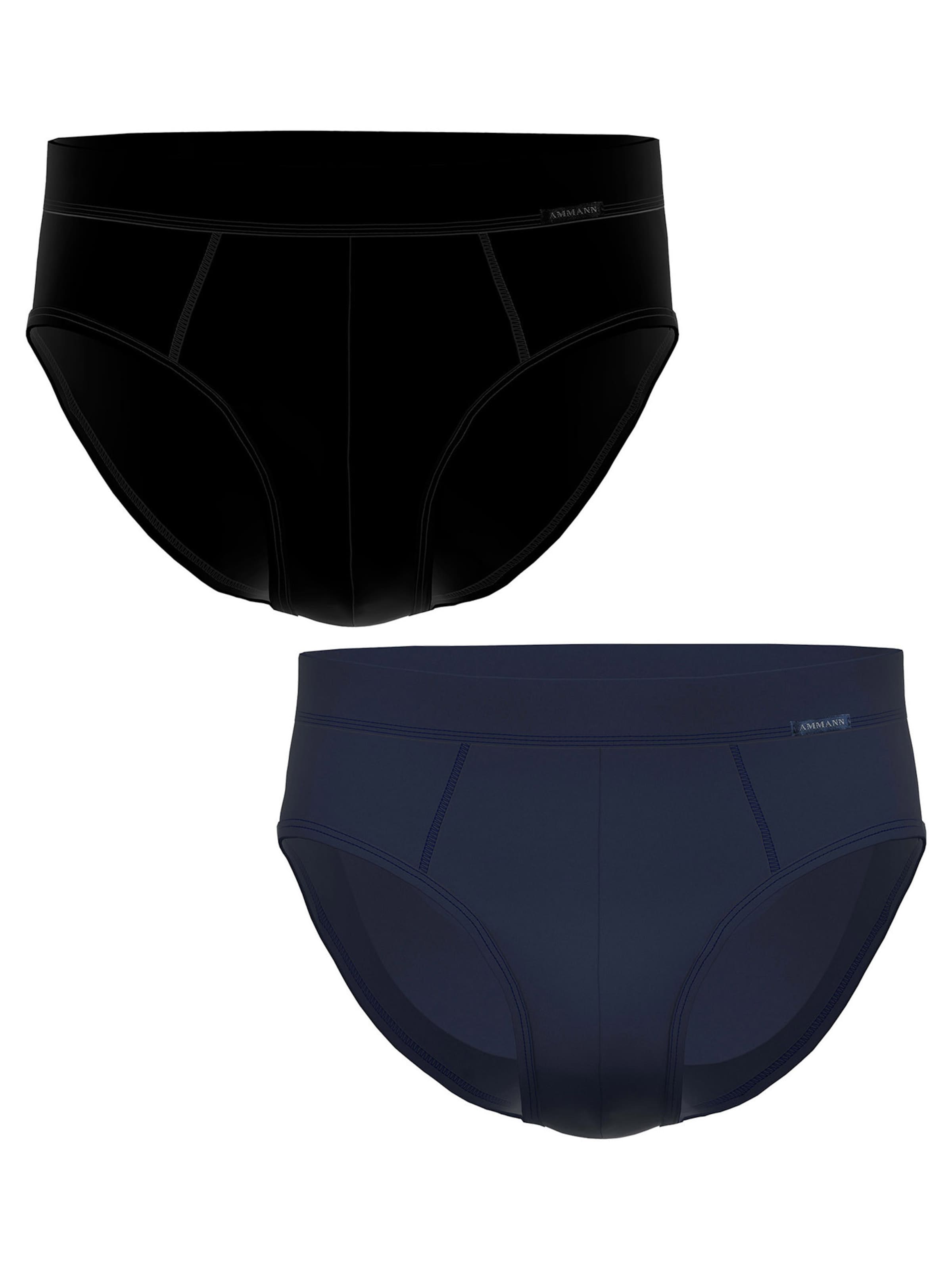 Ammann Slip ' 181 Feinripp ' in Blue: front