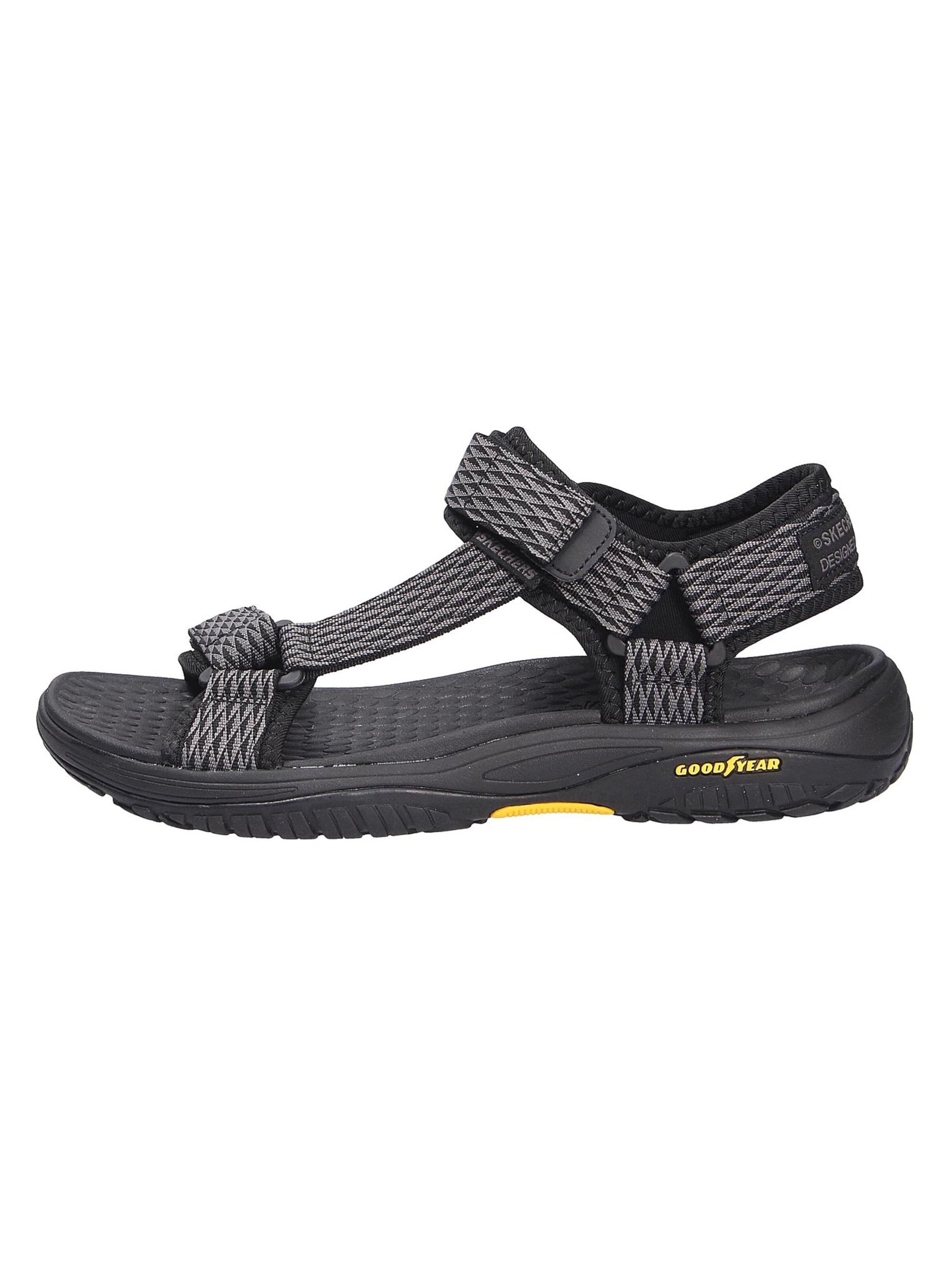 SKECHERS Trekking sandal 'lomell' in Black: front