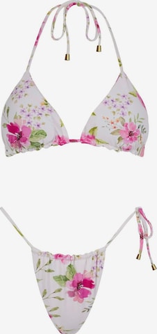 Acuarela Brand Bikini 'Rio Triangle Bikini Set' i hvid: forside
