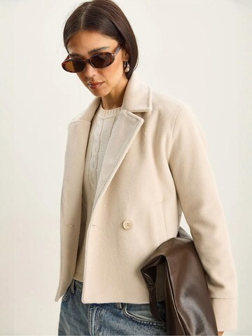 Bianco Lucci Between-Seasons Coat in Beige