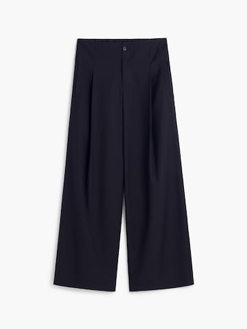 Desigual - Pierna ancha Pantalón plisado en negro