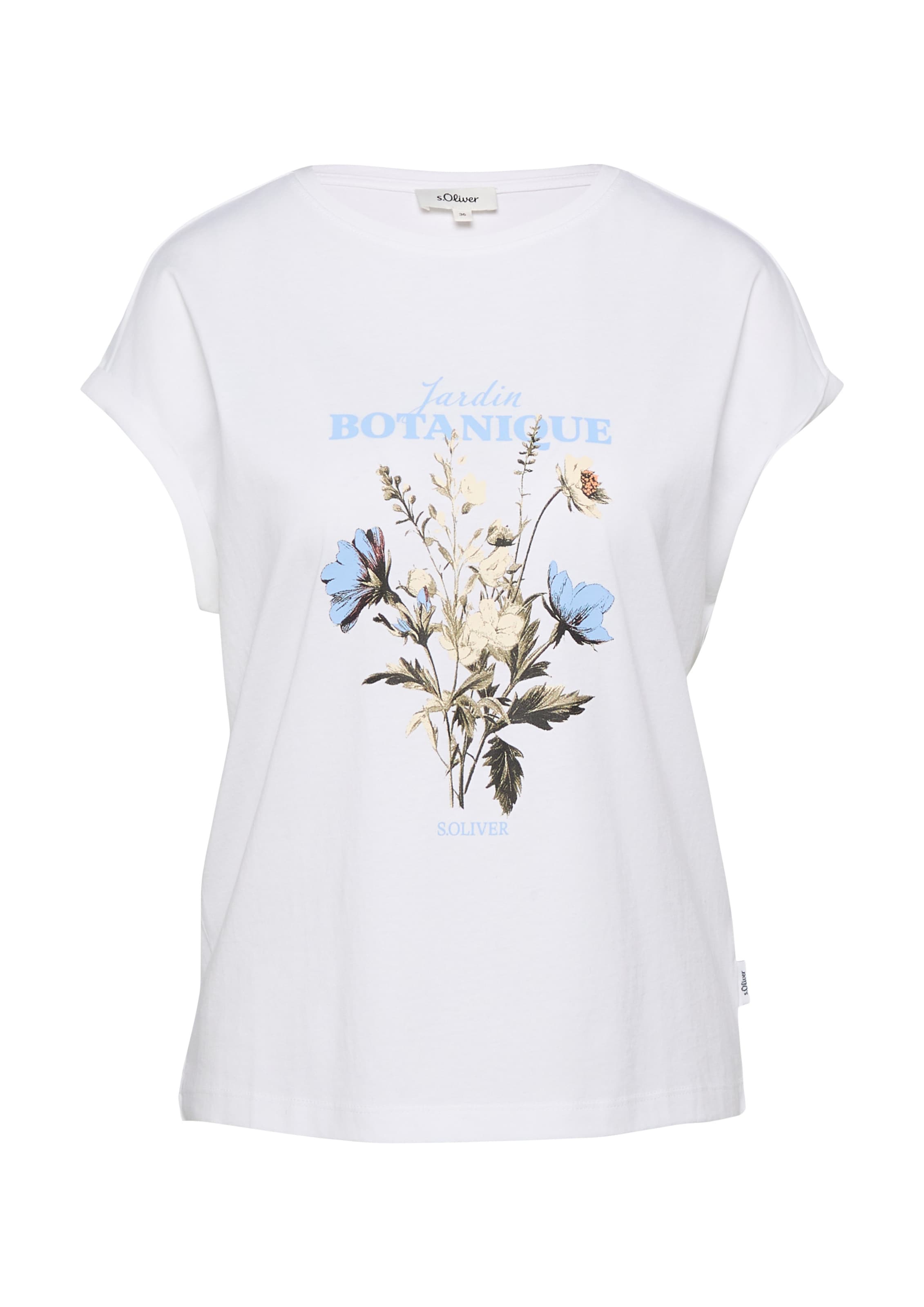 T-shirt s.Oliver en blanc : devant