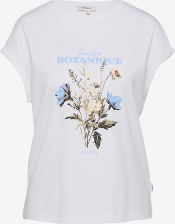 T-shirt s.Oliver en blanc : devant