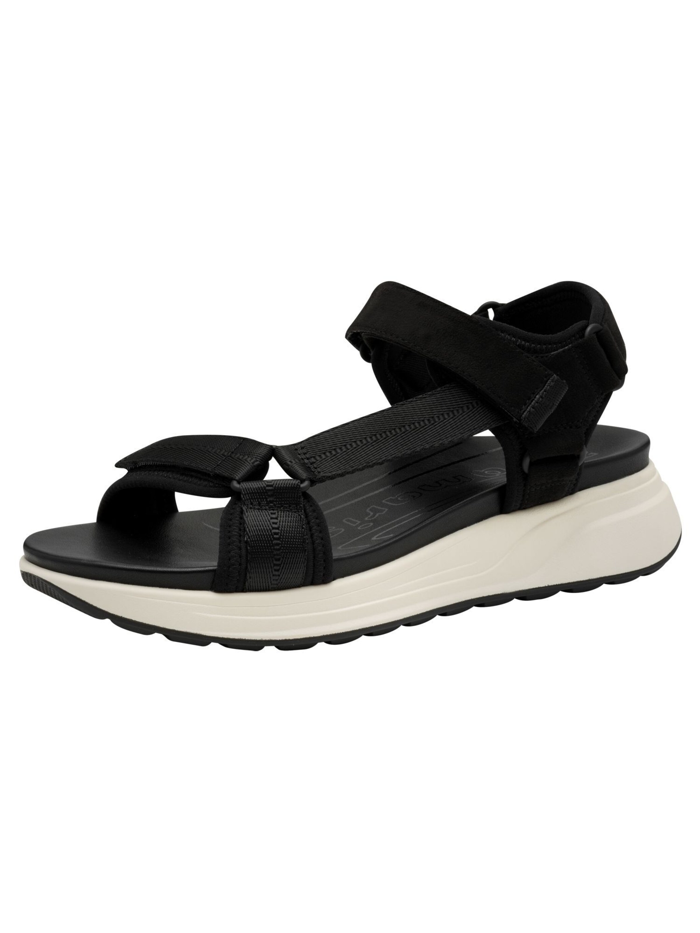 Tamaris Sandaal in Zwart: voorkant