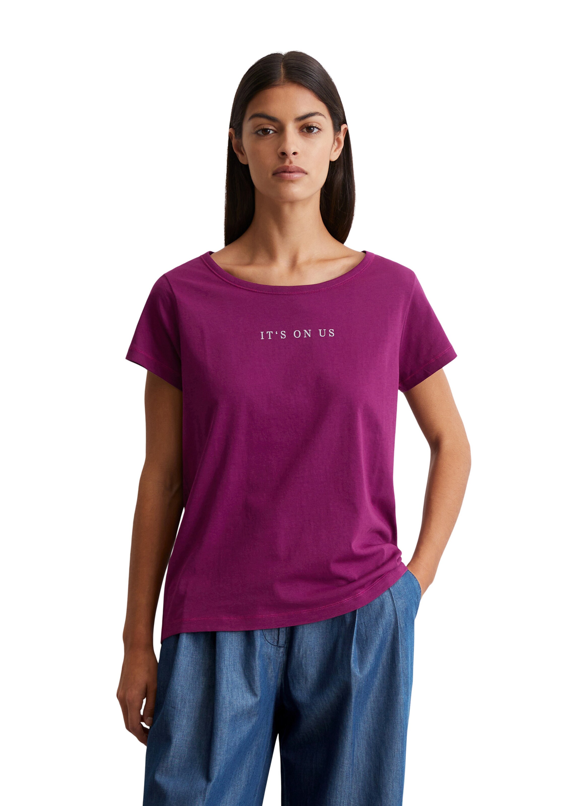 Marc O'Polo Shirt in Purple: front