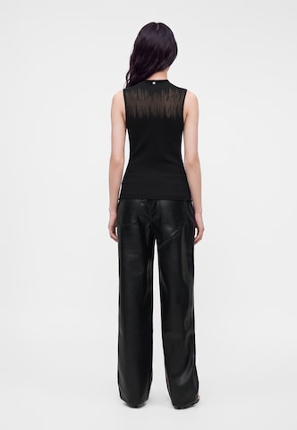 HUGO - Top de malha 'Sieffy' em preto