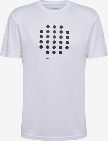 Hummel - Camisa funcionais 'Court' em branco: frente