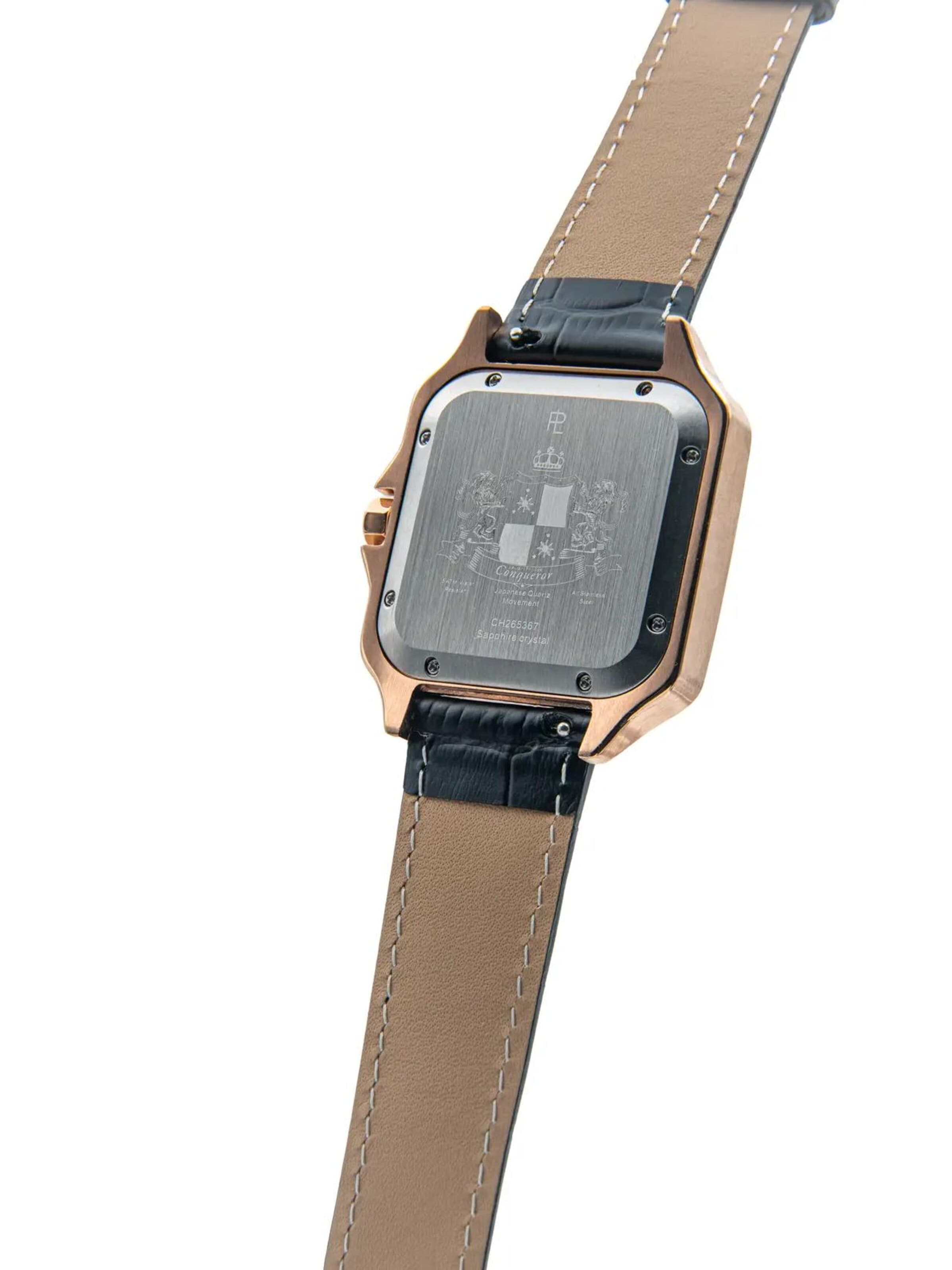 Laurent Philippe - Reloj analógico 'Conqueror Spirit of the Rose – Phantom' en negro