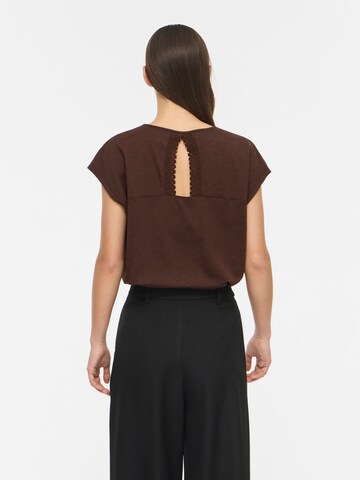 VILA Shirt 'VISyma' in Brown