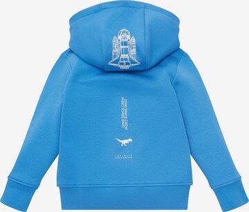 TOM TAILOR Zip-Up Hoodie in Blue