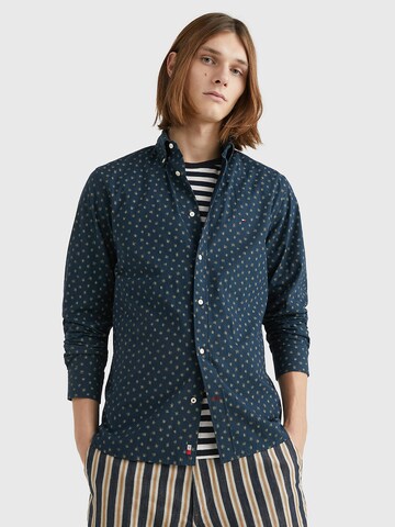 Coupe regular Chemise TOMMY HILFIGER en bleu : devant