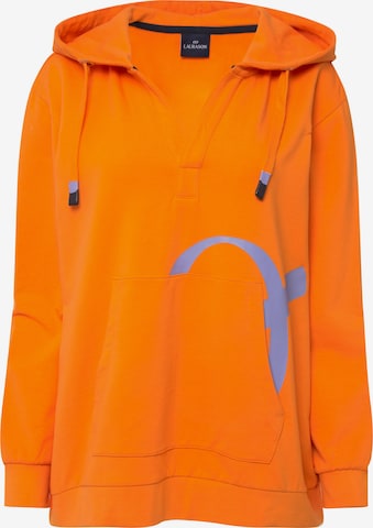 LAURASØN Sweatshirt in Oranje: voorkant