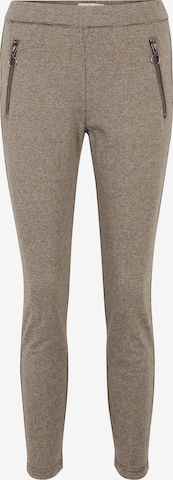 Cartoon Regular Pants in Beige: front