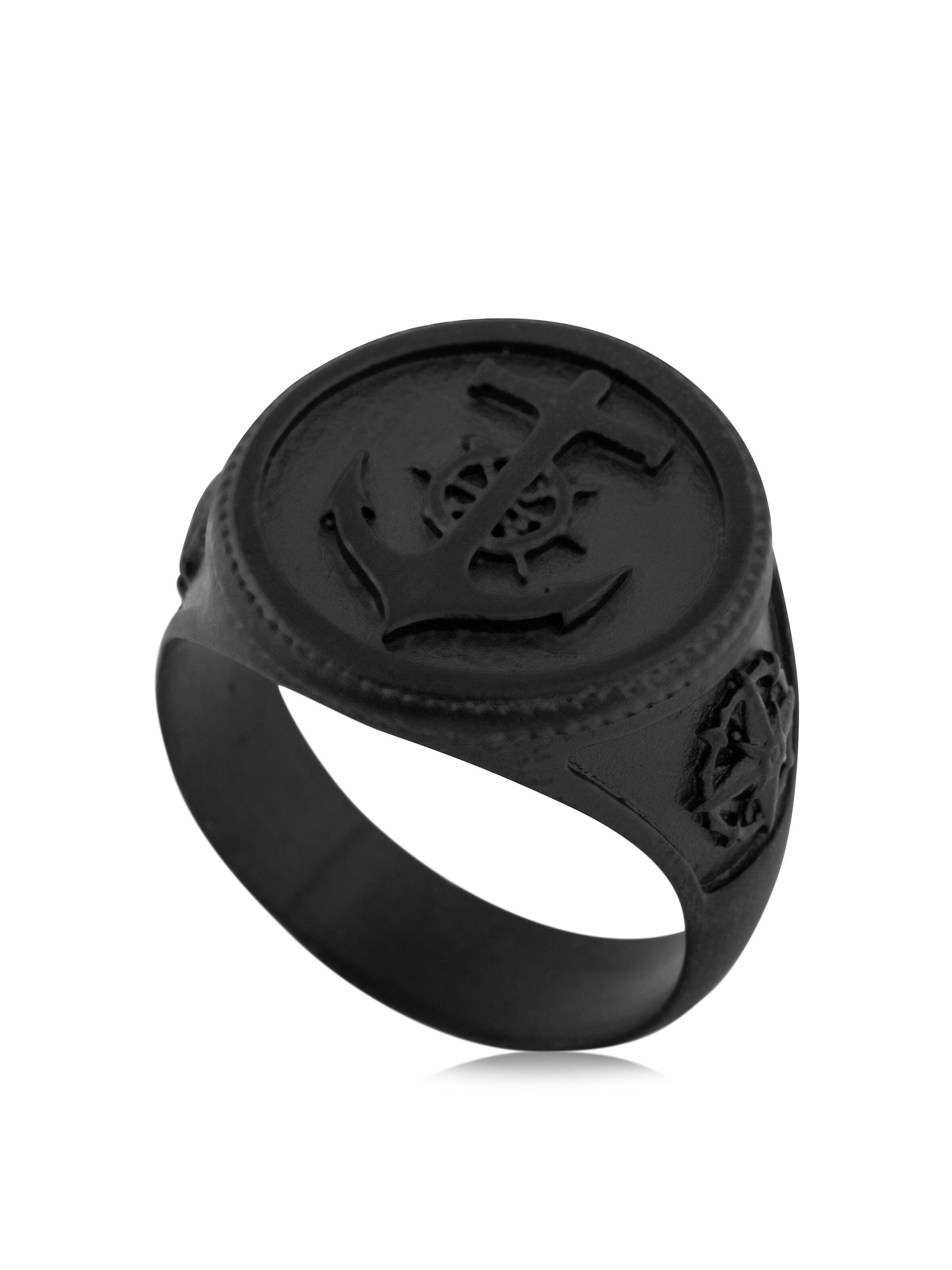 Akitsune Ring 'Portus' in Black