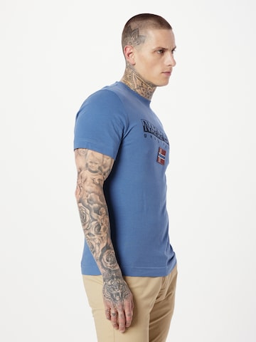 T-Shirt 'AYAS' NAPAPIJRI en bleu : devant