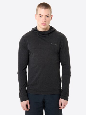 VAUDE Sports sweatshirt 'Qimsa' in Black: front