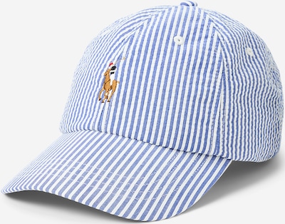 Kepurė iš Polo Ralph Lauren, spalva – mėlyna / šviesiai ruda / juoda / balta, Prekių apžvalga