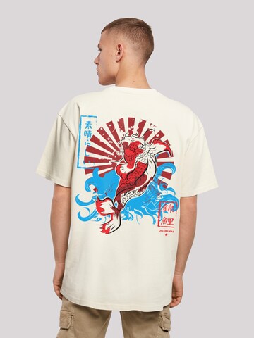 F4NT4STIC Shirt 'Japan Koi Fisch' in Beige: predná strana