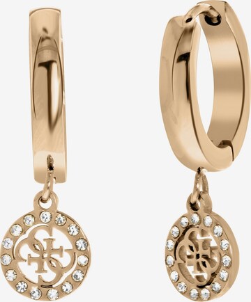 Boucles d'oreilles GUESS en or : devant