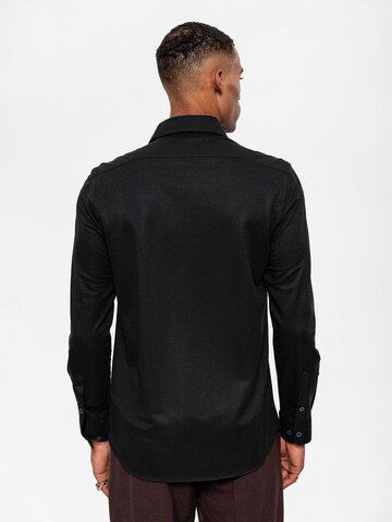 Antioch Regular fit Button Up Shirt in Black