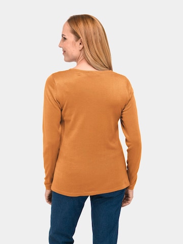Goldner Pullover in Orange