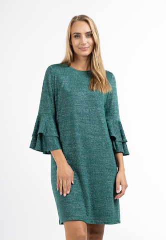 Robe Usha en vert : devant