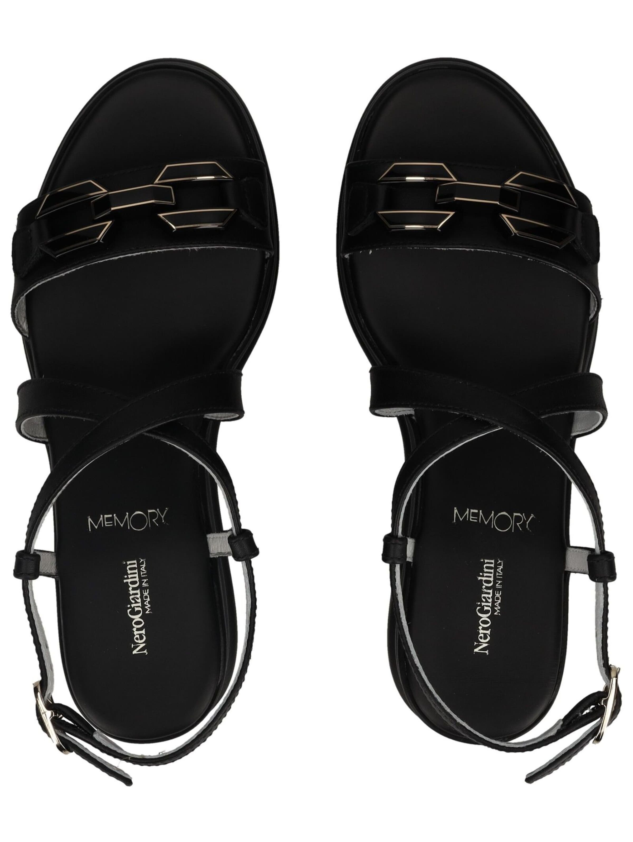 Nero Giardini Sandalen met riem in Zwart