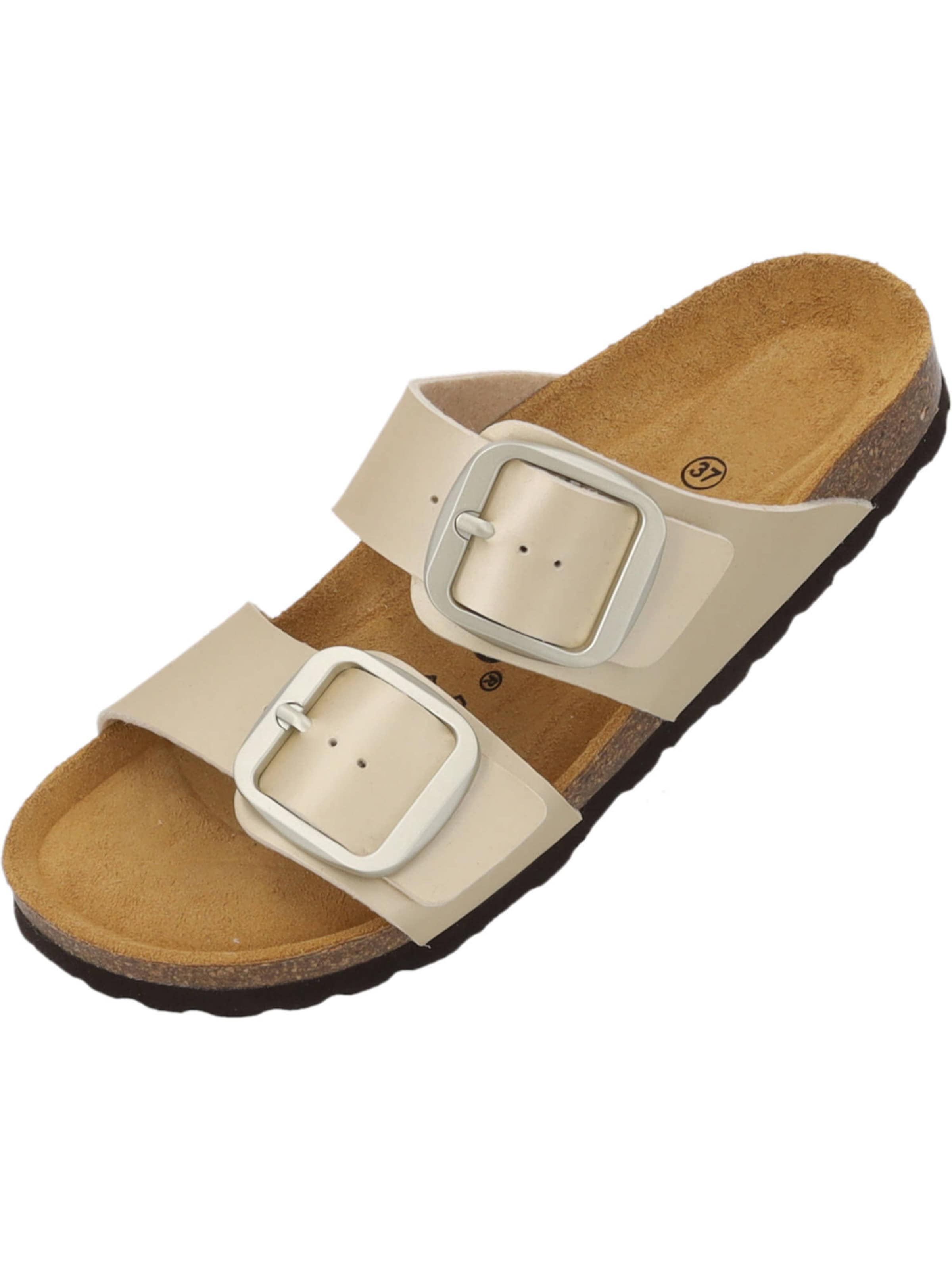 Palado Pantolette 'Samos' in Beige: Vorderseite