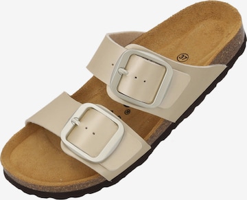 Palado Pantolette 'Samos' in Beige: Vorderseite