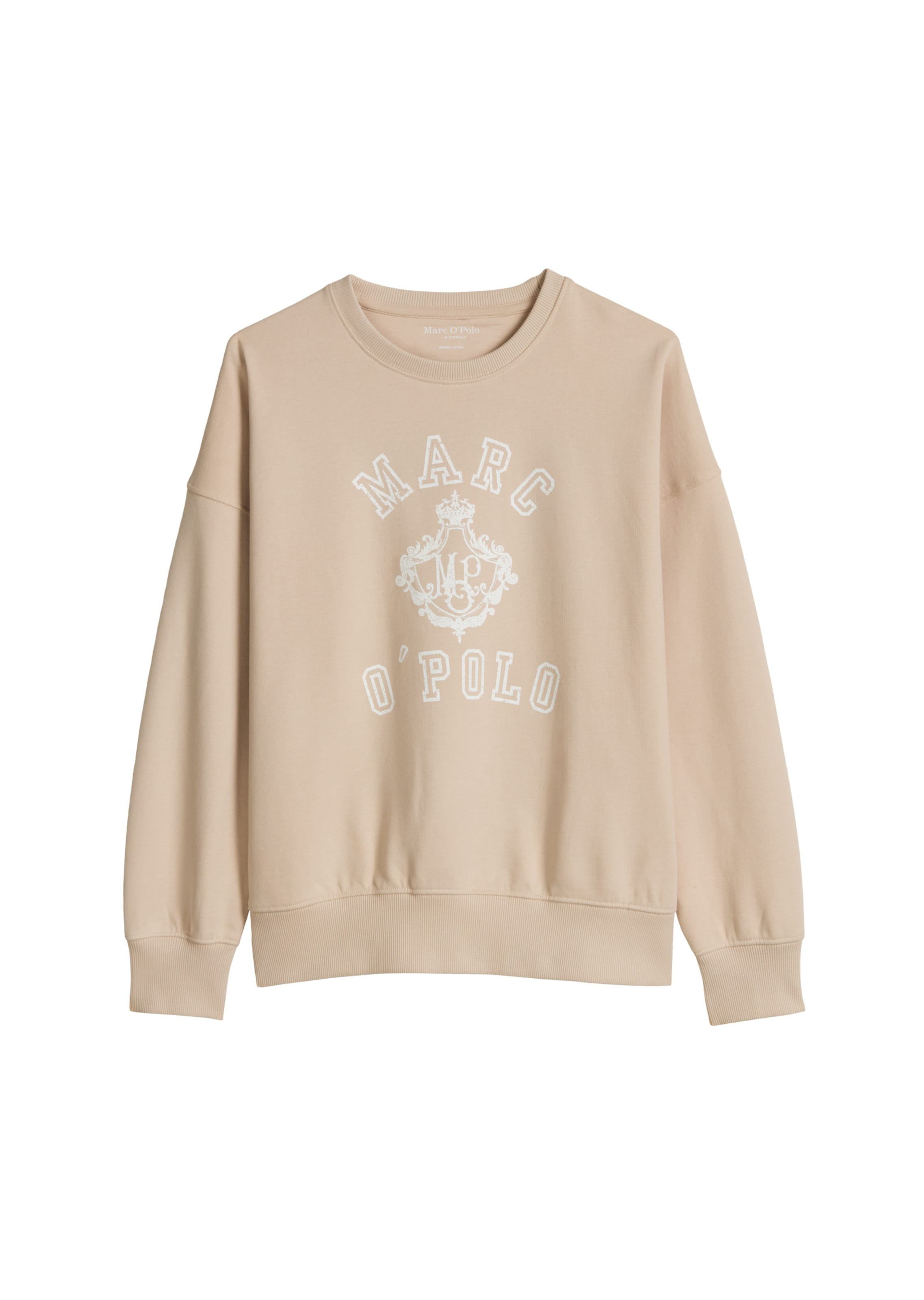 Marc O'Polo Sweatshirt in Beige: front