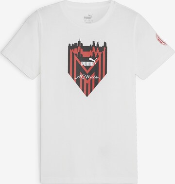 PUMA Performance Shirt 'AC Milan' in White: front