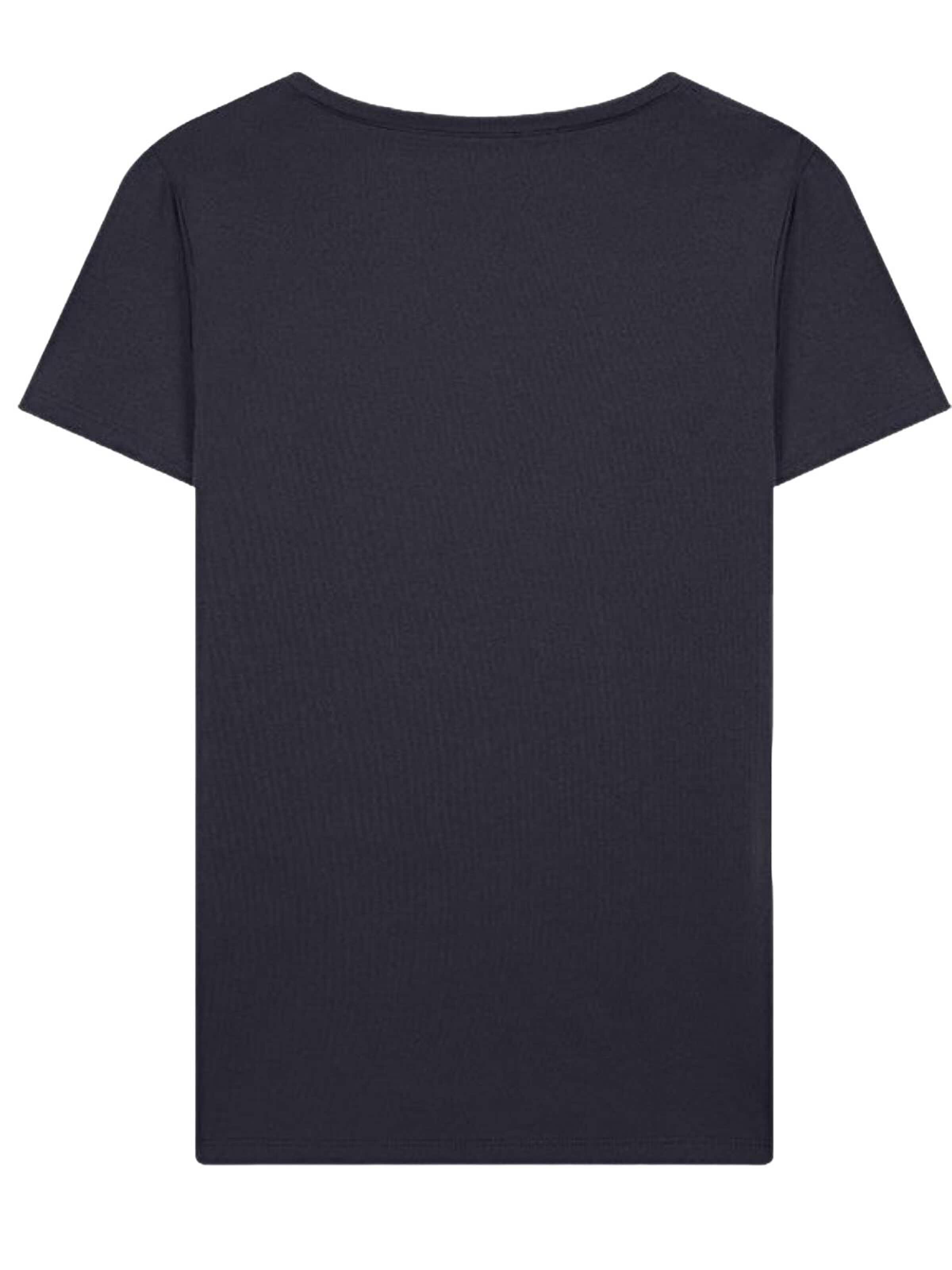 LTB Jeans Shirt 'V-Neck Slogan T-Shirt' in Grey: front