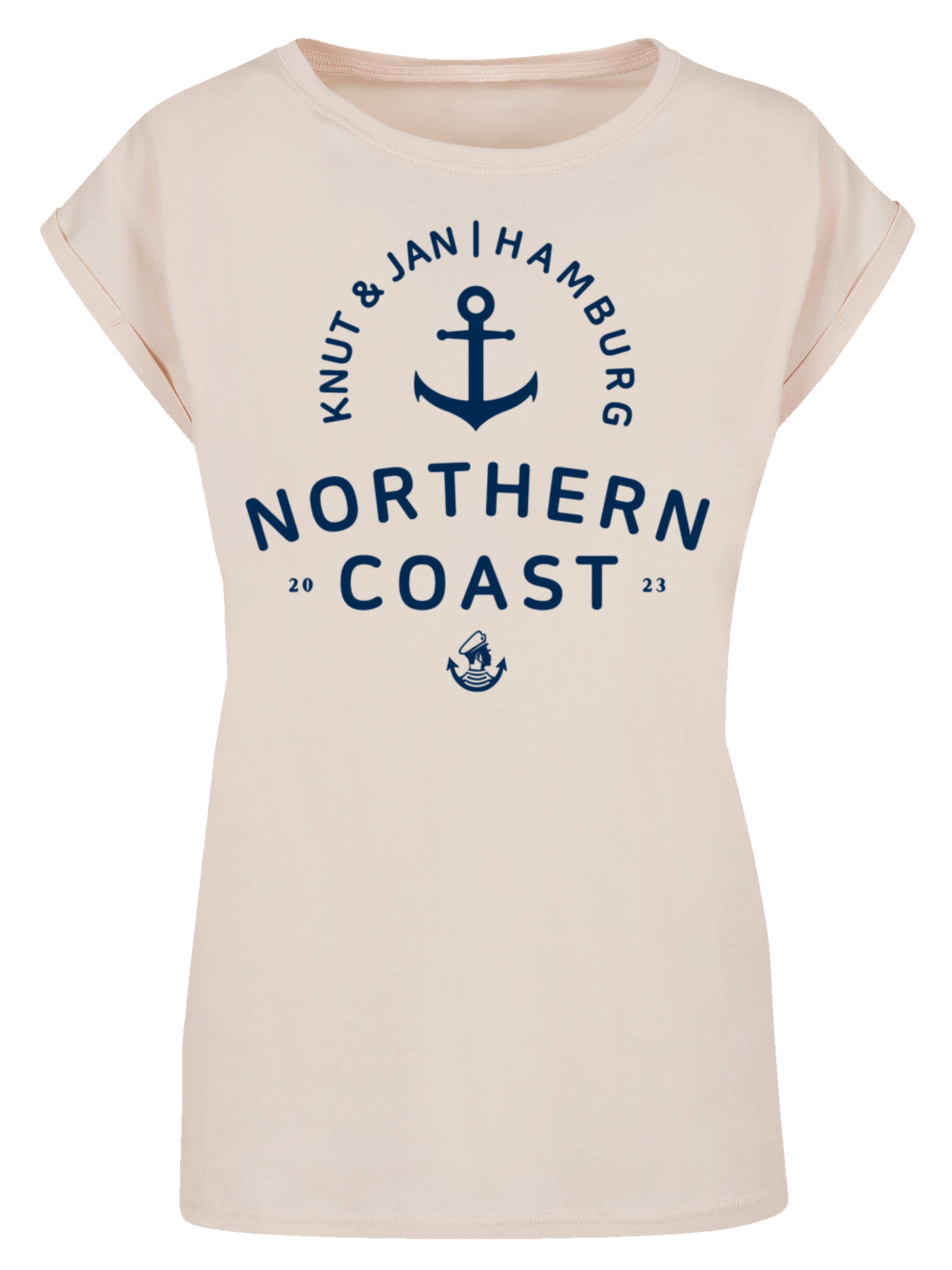 T-shirt F4NT4STIC en beige : devant