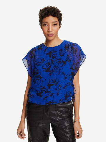 ESPRIT Blouse in Blauw: voorkant