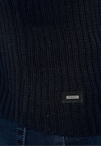 Redbridge Strickpullover 'Jackson Big' mit Ripp-Ärmeln in Blau