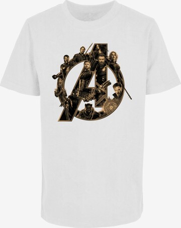 Maglietta 'Avengers Infinity War' di ABSOLUTE CULT in bianco: frontale
