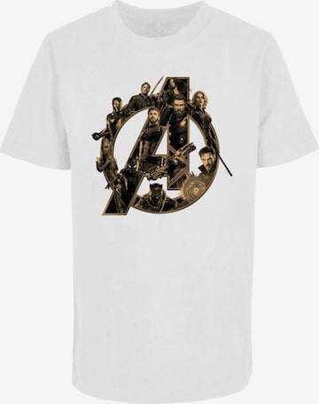 ABSOLUTE CULT T-Shirt 'Avengers Infinity War' in Weiß: predná strana