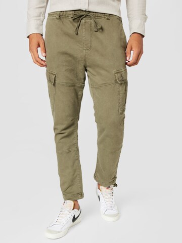 Coupe slim Pantalon cargo Cotton On en vert : devant